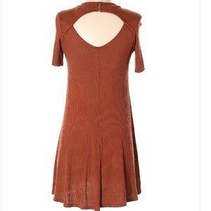 NWT American Eagle brown open-back t-shirt dress